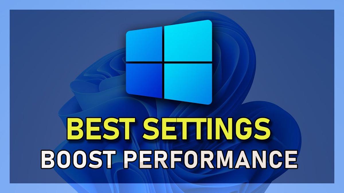 'Video thumbnail for Best Settings to Improve your Windows 11 Performance'