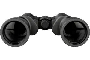 pair of binoculars on a white background