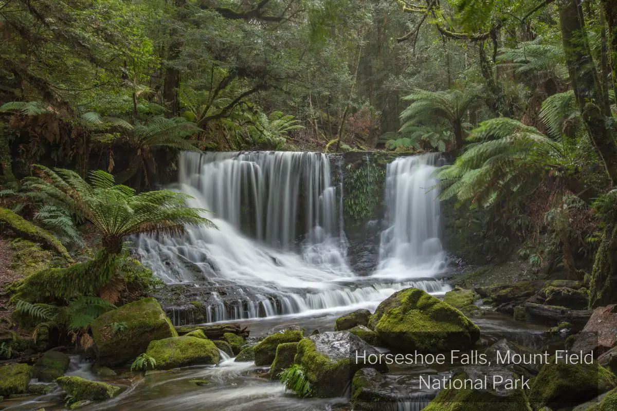 Horseshoe Falls in Mount Field National Park, Tasmania