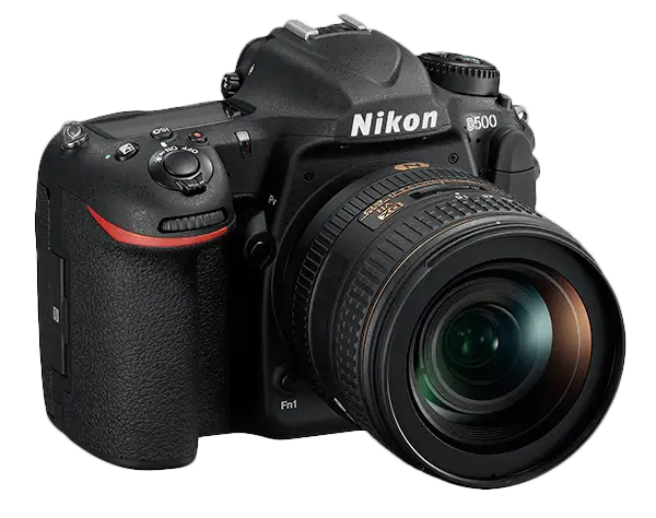 a Nikon D500 camera