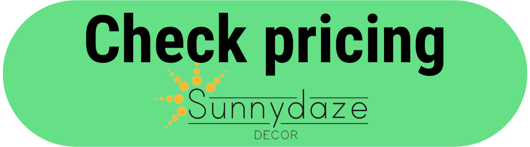 a green button with Check Pricing Sunnydaze Decor on it