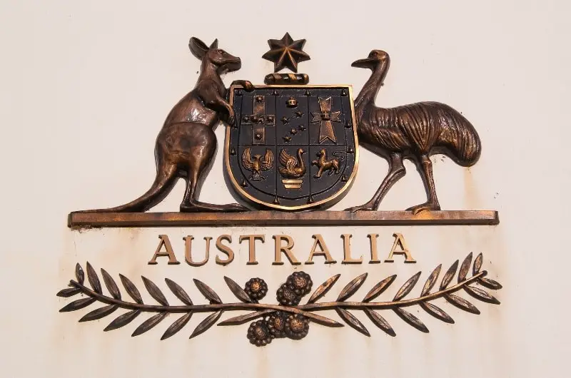 the Australian coat of arms