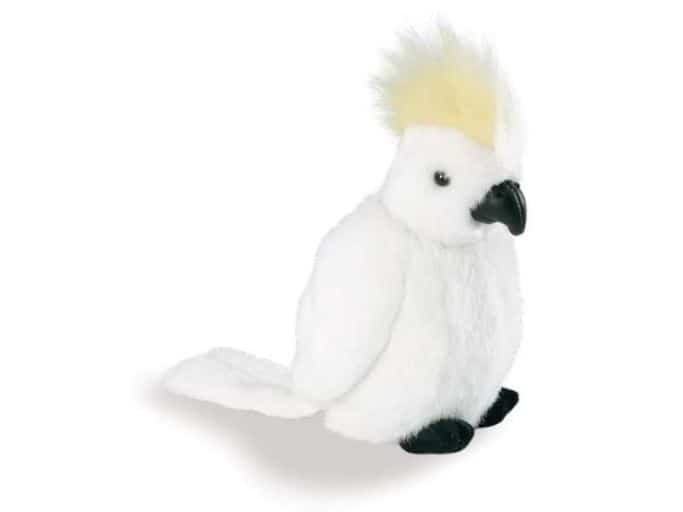 a sulphur-crested cockatoo plush toy cute bird gifts