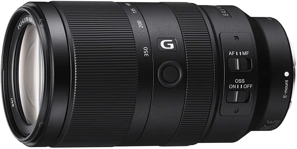 a Sony E 70-350mm f/4.5-6.3 G OSS Lens