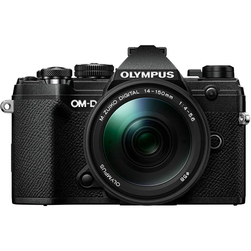 an Olympus  OM-D E-M1 Mark II mirrorless camera